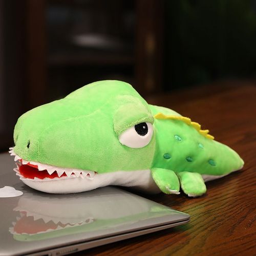 Marionnette  main Ocean World, pingouin, pieuvre, requin, crocodile, bouche mobile, peluche, accessoires de dialogue pour enfants Marionnette crocodile 30 cm 75 g