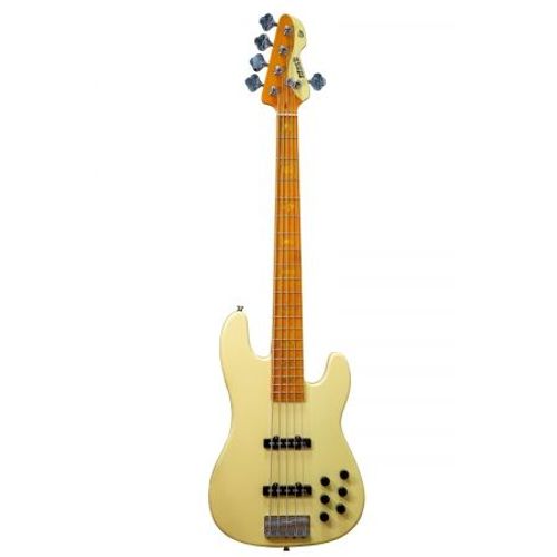 Markbass - Mb Gv 5 Gloxy Cream - Basse Active 5 Cordes Manche rable Crme