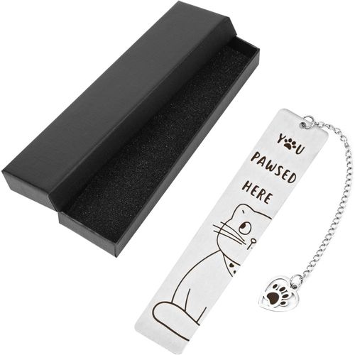 Marque-Page Chat, Marque-Page Chat Mignon Avec Pendentif Cour Et Bote Marque-Pages Amusants Lecture Livres Femmes Accessoires Lecture Livres Amoureux Chats Cadeaux Chats Club Lecture