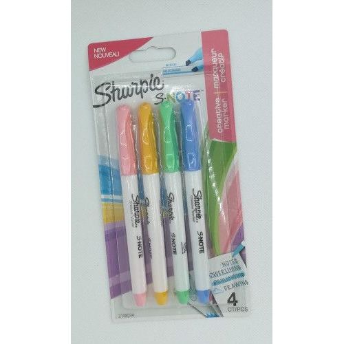 Marqueurs Blister Snote 4 Units Couleurs Assorties Sharpie 2138234