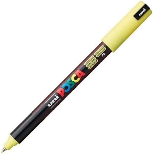 Marqueurs - Uni-Ball - Pc-1mr - Lot De 6 - Jaune - Pointe Fine - Indlbile