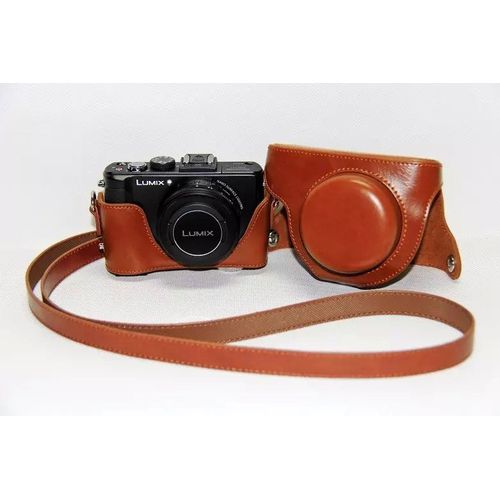 Marron - tui De Protection Pour Appareil Photo Panasonic Lumix Dmc Lx5 Lx7 Lx3, Housse De Protection Caf, Nouveau