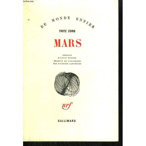 Mars   de fritz zorn  Format Broch 