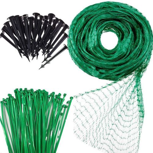Meister 9960410 Filet De Protection Contre Les Oiseaux - Vert - Maille 12 X 12 Mm - Tissu Robuste - Résistant Aux Intempéries Et Aux UV - Protection Fiable Contre Les Oiseaux - Filet Pour Arbres