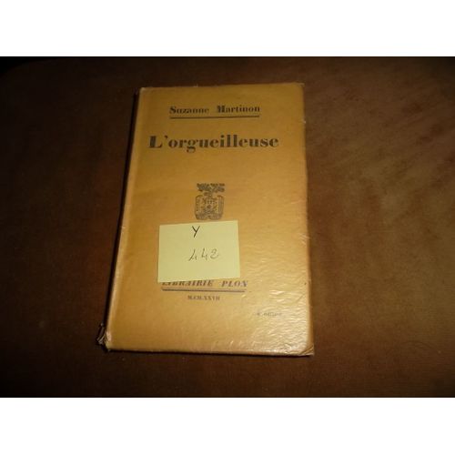 L'orgueilleuse de Martinon Suzanne