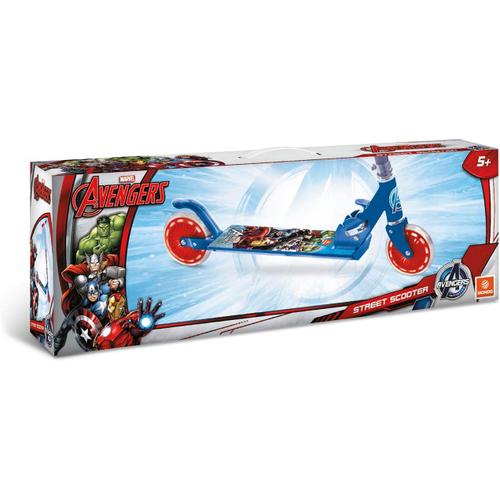Marvel Avengers - Trottinette 2 Roues Pliable En Aluminium Avec Plateau Extra Grip Et Guidon Rglable Pour Enfants