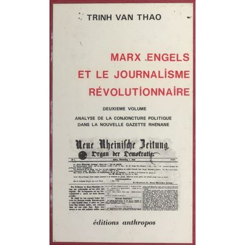 Marx, Engels Et Le Journalisme Rvolutionnaire  
