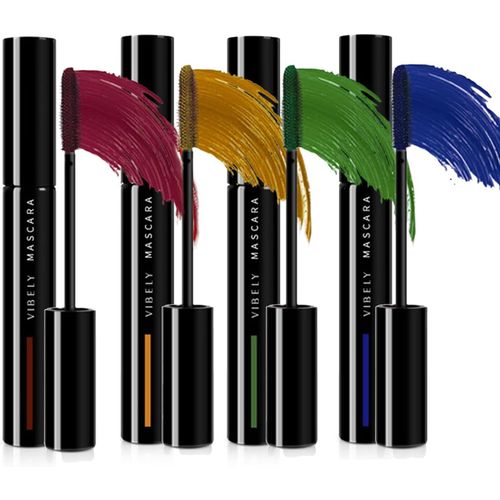 Mascara Color, 4 Couleurs Mascara Waterproof Mascara Volume Et Longueur Longue Tenue, Sans Bavure, Volumineux, Parfait, Pour Un Maquillage Des Yeux De Longue Dure, 4 X 8g