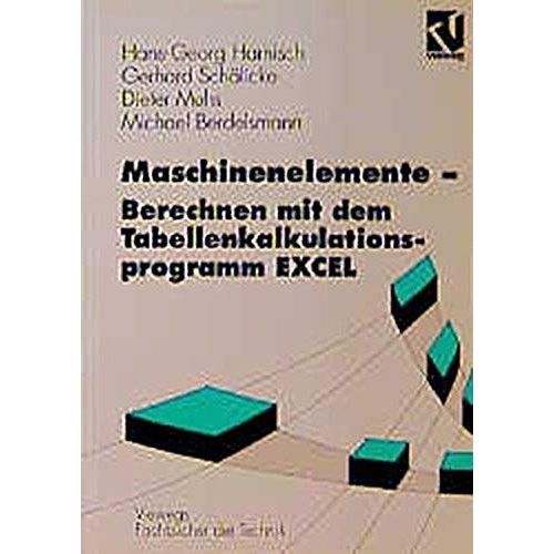 Maschinenelemente - Berechnen Mit Dem Tabellenkalkulationsprogramm Excel    Format Broch 