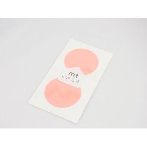 Masking Tape Mt Casa Seal Sticker Rond En Washi Shocking Red - Masking Tape (Mt)