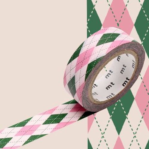 Masking Tape Mt cossais Rose/Vert