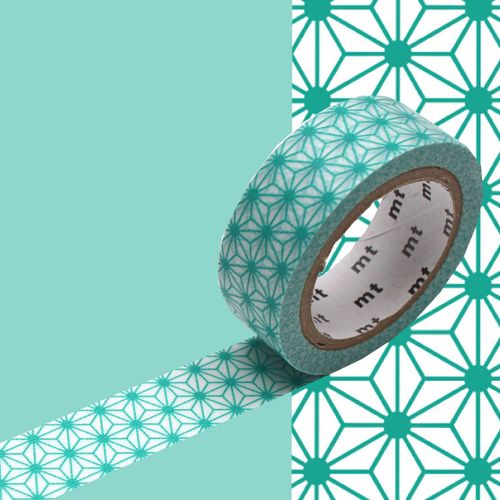 Masking Tape Mt toile Asanoha Vert