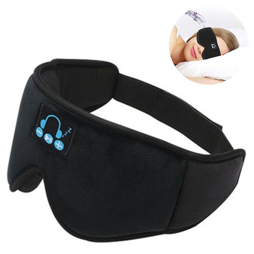 Masque De Sommeil Bran Avec couteurs Bluetooth : Cache-Yeux Occultant 3d - Noir
