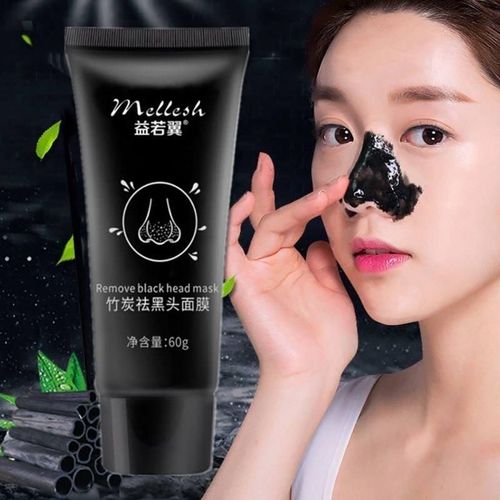 Masque Dissolvant Noir Au Charbon De Bambou, Masque De Nettoyage Des Pores, Nettoyage En Profondeur, Rtrcissement Des Pores, Traitement De L'acn, Peeling Doux, Tslm1