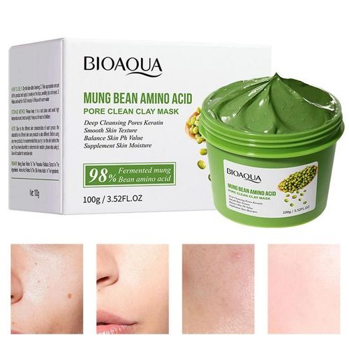 Masque En Argile De Haricot Mungo, Anti-Pores Du Visage, Dissolvant De Points Noirs, Crme De Nettoyage Du Visage, Soins Pour La Peau Hydratants