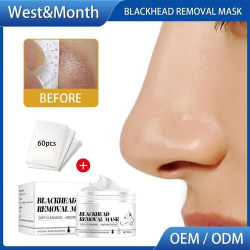 Masque Facial De Nettoyage En Profondeur, Dissolvant De Points Noirs, Masque De Boue D'argile Blanche, limine La Graisse, Soins Du Visage Hydratants