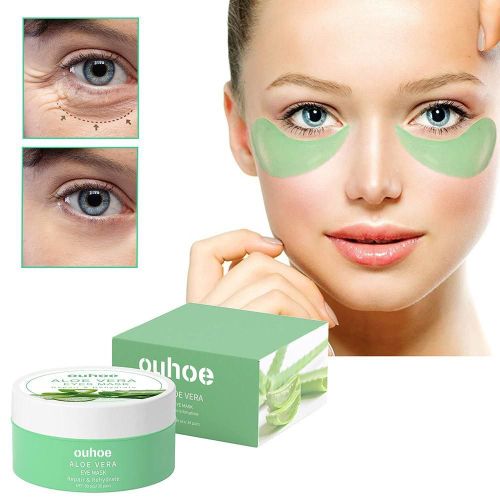 Masque Pour Les Yeux  L'aloe Vera, Dissolvant Raffermissant, Rides, Cernes, Poches, Hydratant, Estompe Les Lignes Fines, Nourrissant, claircissant, Soins Pour La Peau