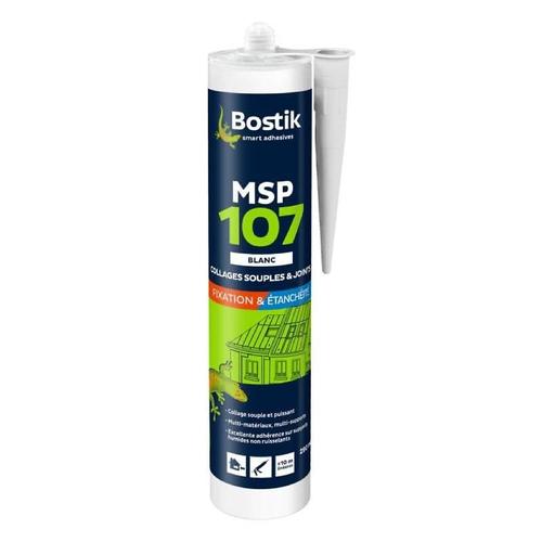 Mastic Bostik Ms 107 Polymre Blanc Collage Et D'tanchit Supports Humides