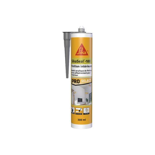 Mastic Sika Sikaseal-188 Finition Intrieure - Gris - 300ml