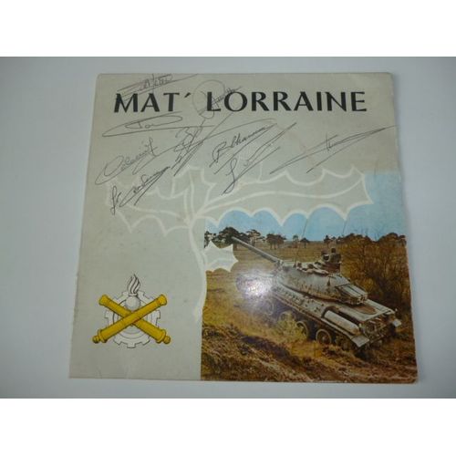Mat' Lorraine - Marche Des Units Du Service Du Materiel De L'arme De Terre (Arme) (Gnral Picard) (Vinyle Ddicac) - Choeur Des E.D.R De La 103eme Promotion De L'e.S.A.M & Le Grand Ensemble De La Garde Rpublicaine De Paris