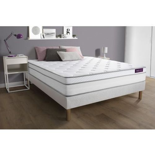 Matelas 180x200 Memo Luxe Ressorts Ensachs + Mmoire De Forme 5 Zones De Confort Maxi paisseur