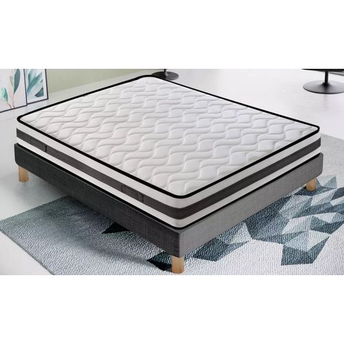 Matelas 90x200 En Mousse 11 Zones Rversible Ct t/Hiver