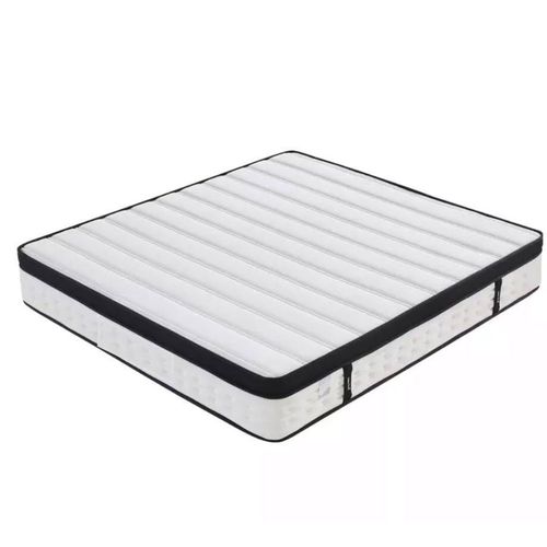 Matelas Akira A Ressorts Ensaches + 3,5 Cm Latex Naturel  70 % En 75 Kg/M3 + Alese 90x190 Hauteur +/- 26 Cm - Accueil Moelleux - Soutien Equilibre - 5 Zones De Confort - Hypoallergenique