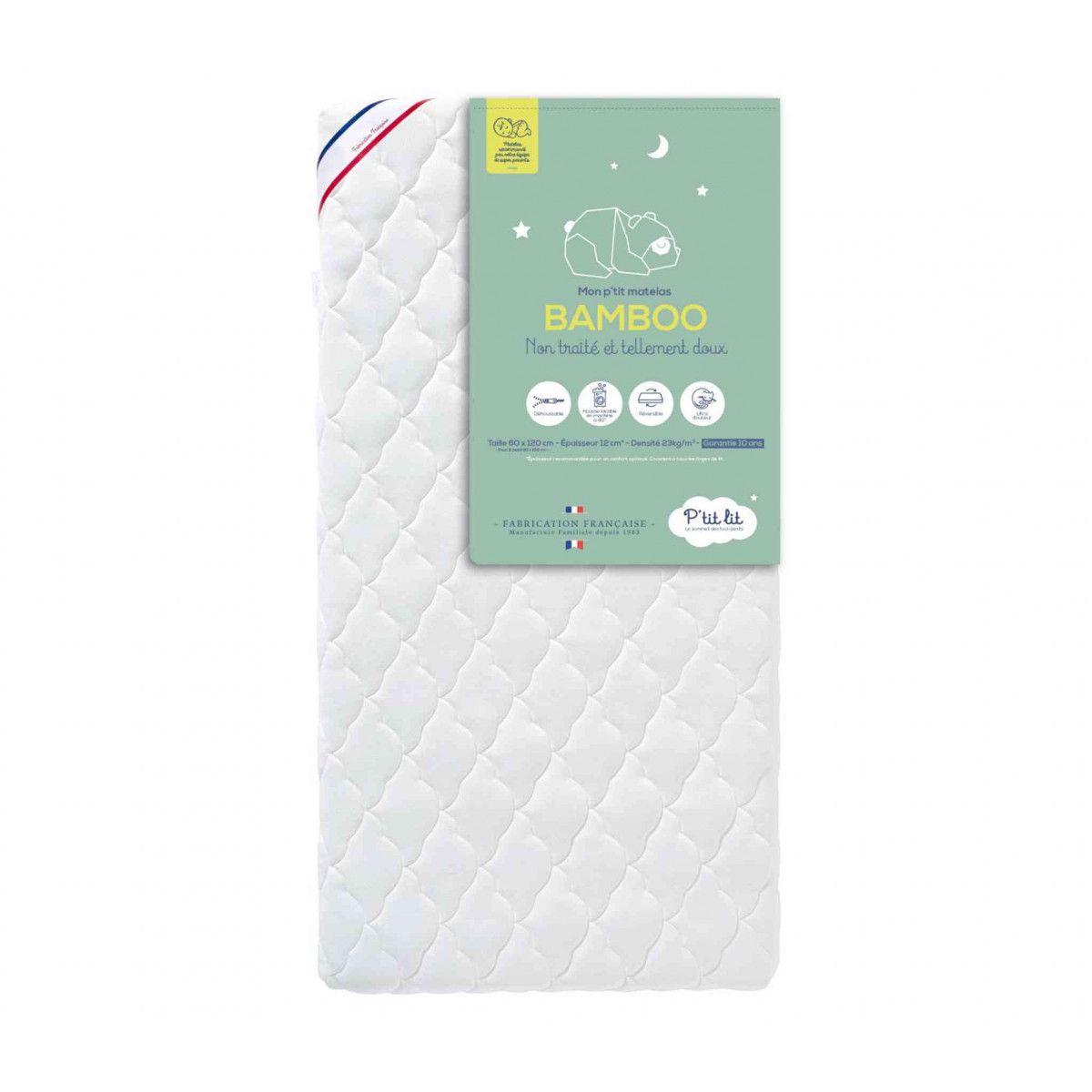 Matelas Bebe Dehoussable Ultra Doux Bamboo 60x1 Rakuten