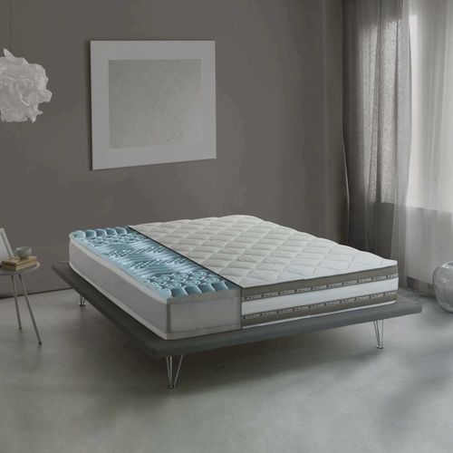 Matelas Demi-Carr En Mousse  Mmoire De Forme Blanc 120x200 Cm
