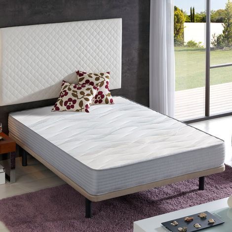 Matelas 140x190 Nirvana Epaisseur 16 Cm - Mousse Supersoft  Gris Clair  Technologie Airfresh