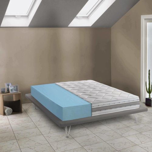 Matelas Double En Mousse  Mmoire De Forme Blanc 140x200 Cm