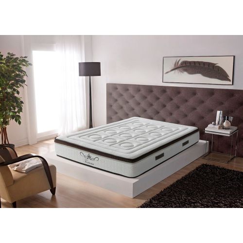 Matelas Extradoux 7 Zones 90x190  Mmoire De Forme 21 Cm - Toscana Deluxe - quilibr - Literie Confort