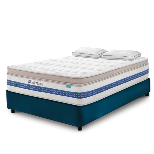 Matelas Hybride Refresh 140 X 190 Cm Ressorts Ensachs Et Mmoire De Forme paisseur 32 Cm