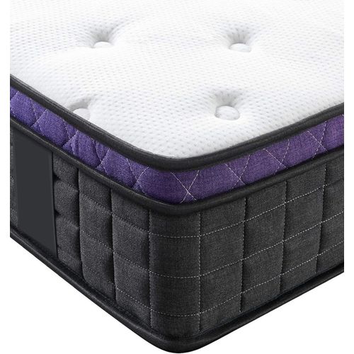 Matelas Lisa A Ressorts Ensaches + 4 Cm Memoire De Forme 80 Kg/M3 + Alese 70x190 Hauteur +/- 21 Cm - Accueil Moelleux - Soutien Ferme - 7 Zones De Confort - Hypoallergenique