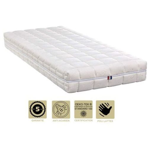 Matelas Mmoire De Forme 60 Kg/M3 + Alse 90x190 X 19 Cm Ferme - Spcial Sommier Electrique - Dhoussable Housse Lavable - 5 Zones De Confort - Ame Poli Lattex Hr Haute Densit - Hypoallergnique