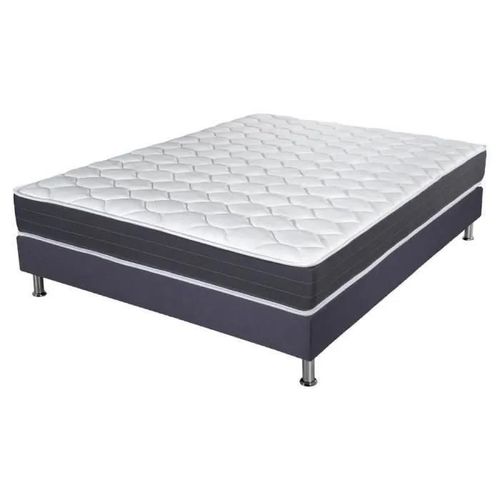 Matelas Ressort + Sommier Omega Volcan 160x200 Record - H. 20 Cm - Soutien Ferme