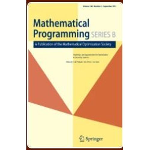 Mathematical Programming A Publication Of The Mathematical Optimization Society Volume 137 1 2 February 2013   
