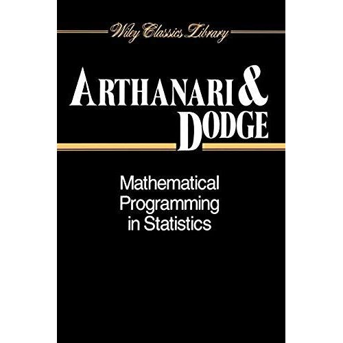 Mathematical Programming In Statistics    Format Broch 