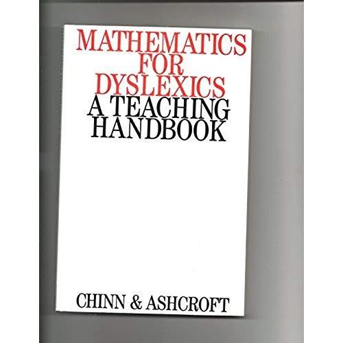 Mathematics For Dyslexics: A Teaching Handbook   de J.R. Ashcroft  Format Broch 
