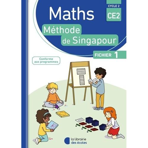 Maths Ce2 Mthode De Singapour - Fichier 1   de Kritter Chantal  Format Beau livre 