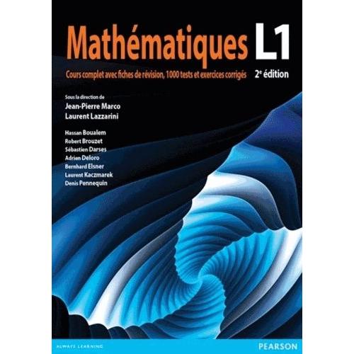 Mathmatiques L1 - Cours Complet Avec Fiches De Rvision, 1000 Tests Et Exercices Corrigs    Format Beau livre 