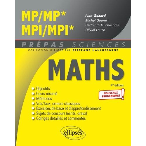 Mathmatiques Mp/Mp* Mpi/Mpi*    Format Beau livre 