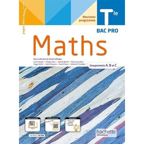 Mathmatiques Tle Bac Pro Groupements A, B Et C   de Abadie Carine  Format Beau livre 