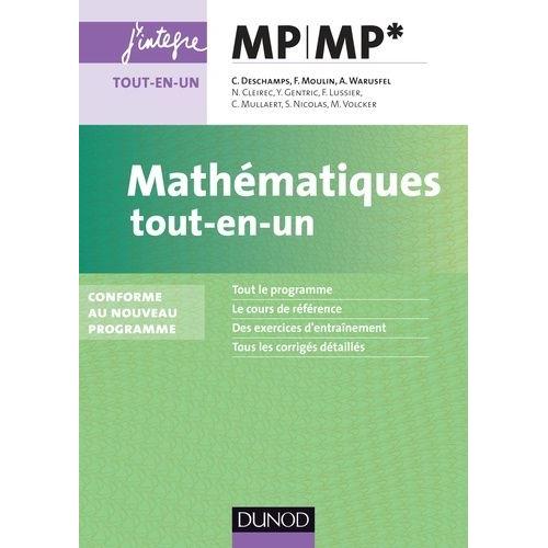 Mathmatiques Tout-En-Un Mp Mp*   de claude deschamps  Format Broch 