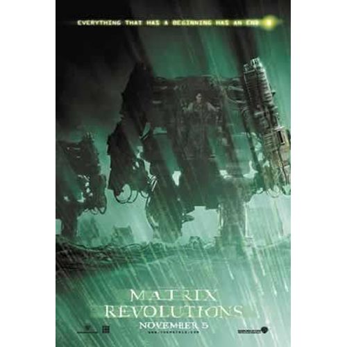 Matrix - Revolution - Mecha - Affiche / Poster Envoi En Tube