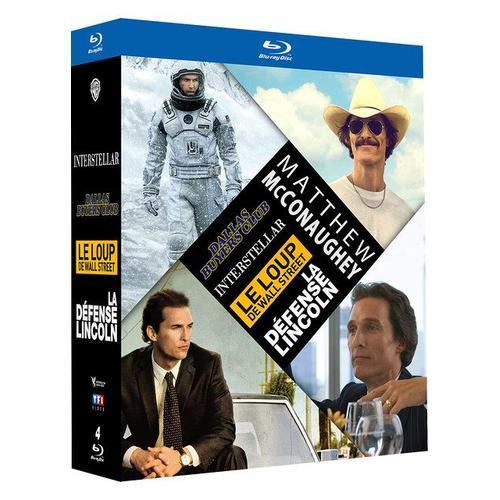 Matthew Mcconaughey : Interstellar + Dallas Buyers Club + Le Loup De Wall Street + La Dfense Lincoln - dition Limite - Blu-Ray de Nolan Christopher