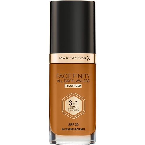 Max Factor Facefinity All Day Flawless Fond De Teint Longue Tenue Spf 20 Teinte 98 Warm Hazelnut 30 Ml