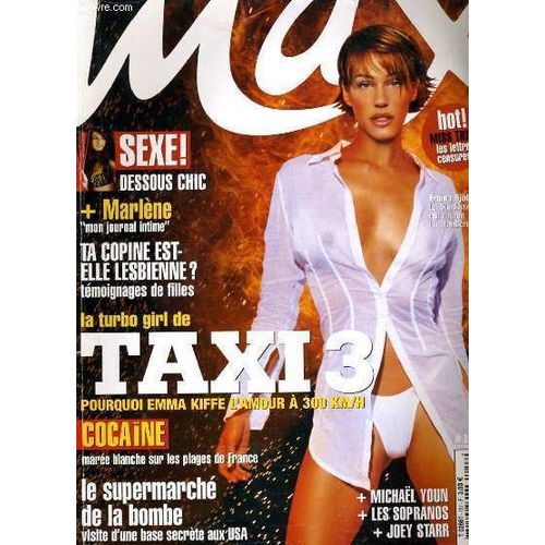 Max N157 - La Turbo Girl De Taxi 3, Pourquoi Emma Kiffe L'amour A 300 Km/H - Michael Youn - Les Sopranos - Joey Starr - Emma Sjoberg, La Suedoise Qui Allume Luc Besson...    Format Non Precis 