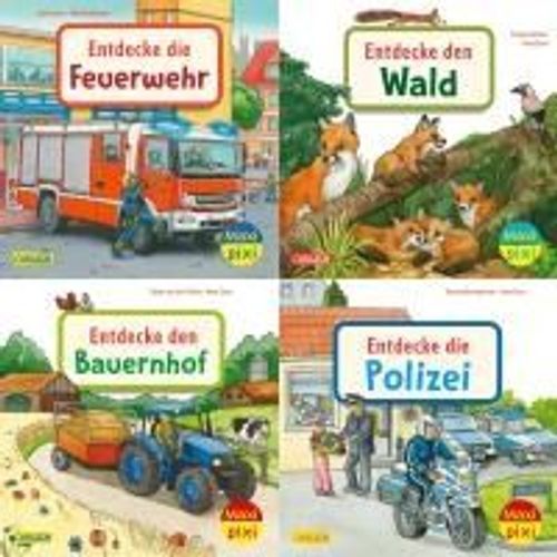 Maxi-Pixi-4er-Set 97: Entdecke Deine Welt 2 (4x1 Exemplar)    Format Bote 