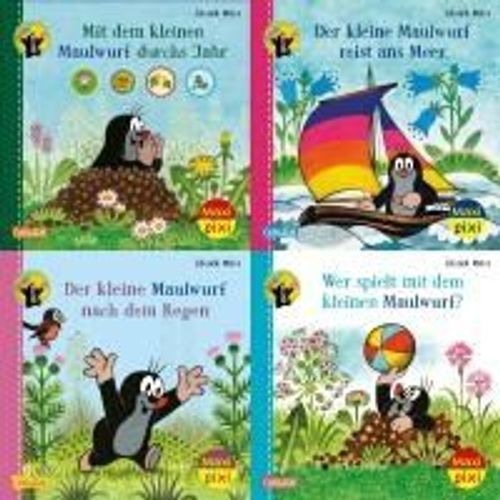 Maxi-Pixi-4er-Set 99: Neues Vom Maulwurf (4x1 Exemplar)    Format Bote 